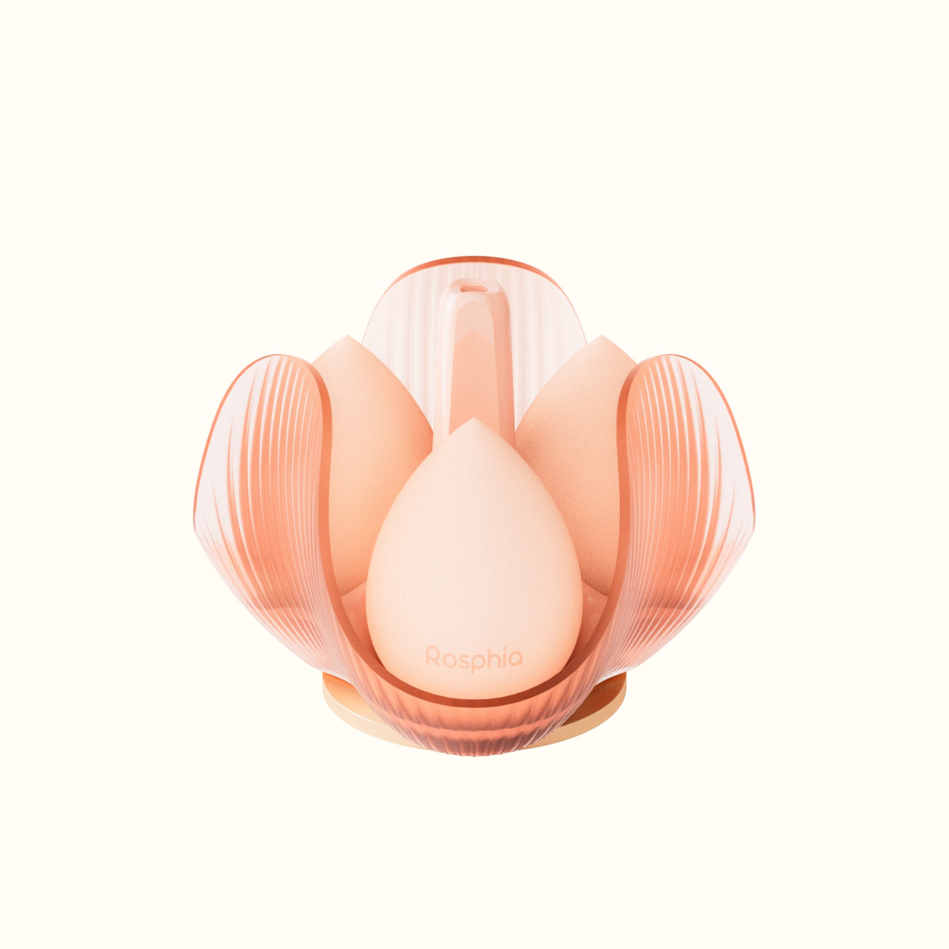 Beauty Sponge with Rotating Petal Organizer