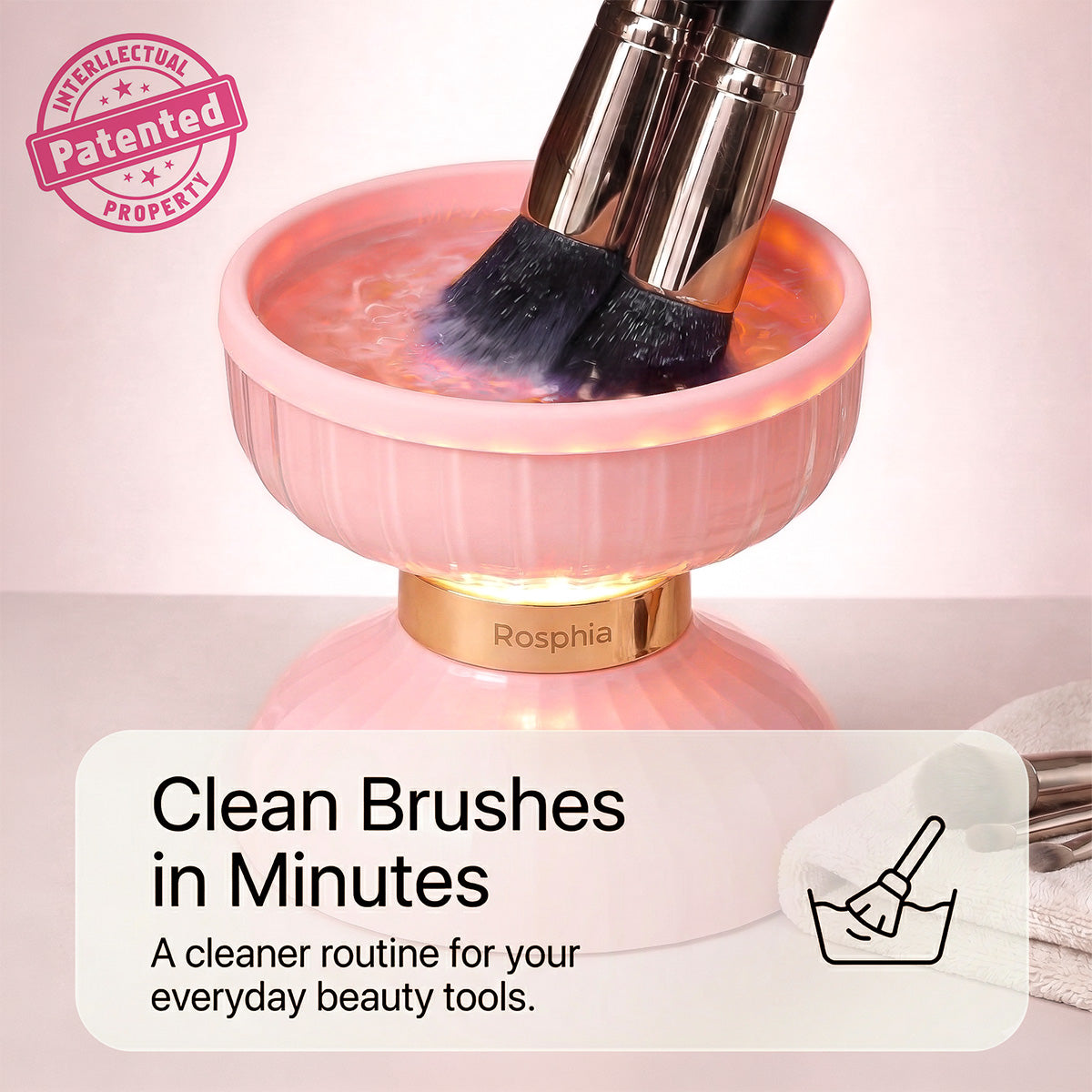 Electric Makeup Brush Cleaner - Pro