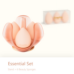 Beauty Sponge with Rotating Petal Organizer